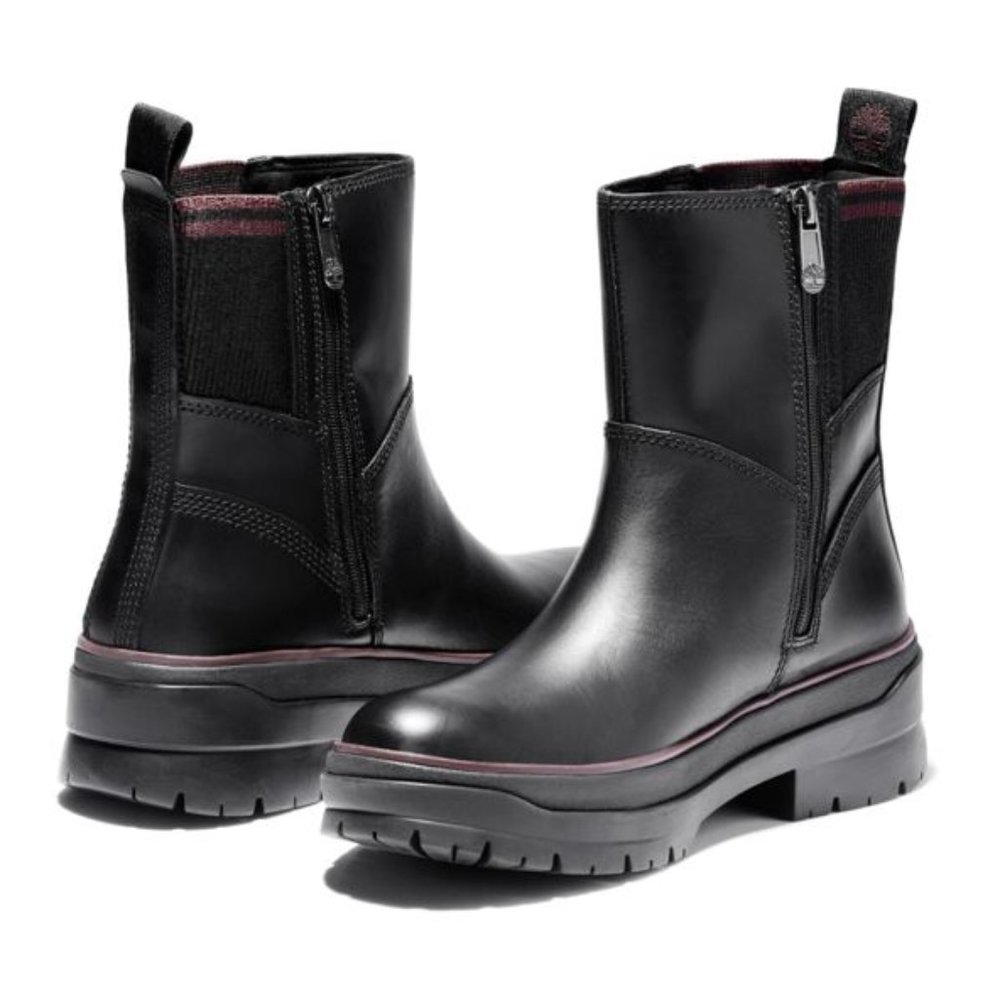 Timberland Women's Malynn Waterproof Side-Zip Leather Winter Boots Multi Size